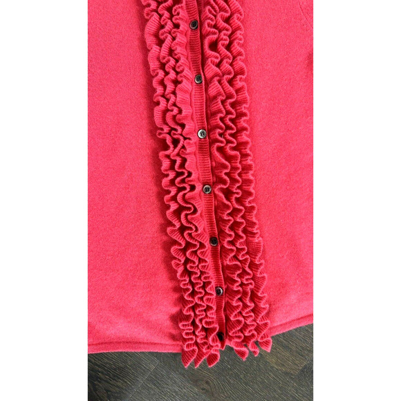 Oats Cashmere‎ By Debra Hayburn 100%Cashmere Cardigan Sweater Pink S - Picture 3 of 5